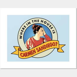 Where in the House is Carmen Sandiego? Posters and Art